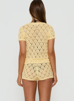 Sun Still Shines Crochet Set Yellow