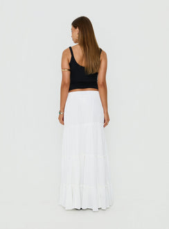 Miriah Maxi Skirt White