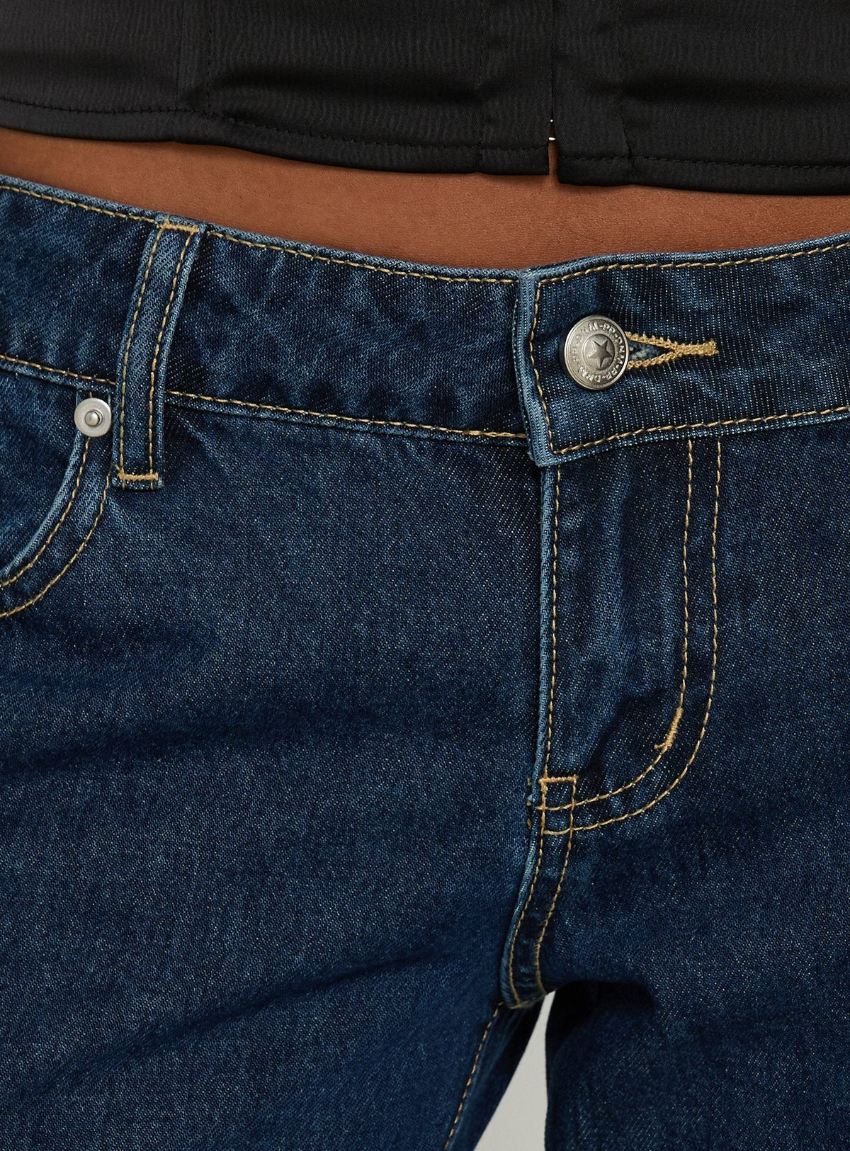 Abagael Low Rise Straight Jeans Indigo