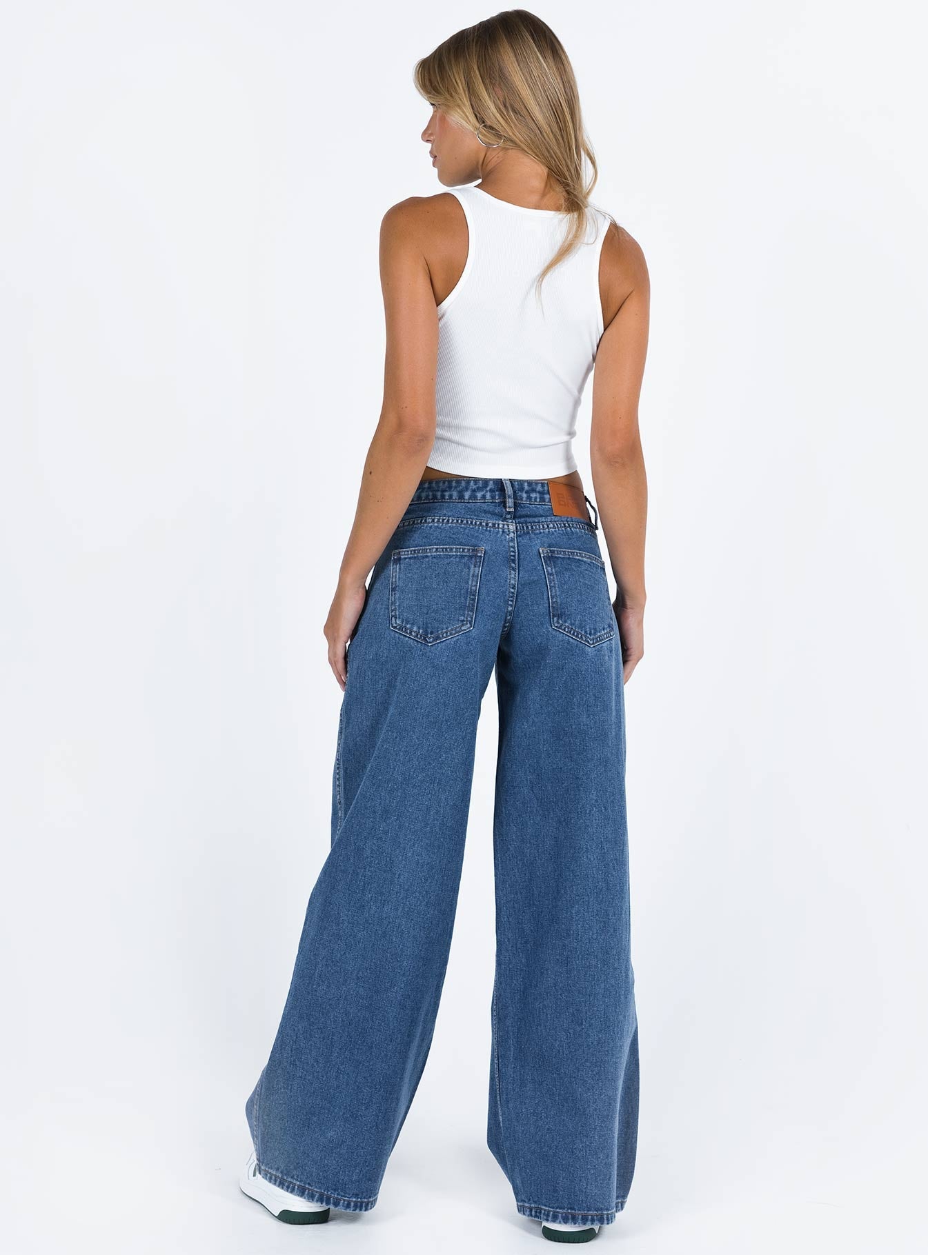product Princess Polly High Waisted  Ramos Low Rise Jeans Denim