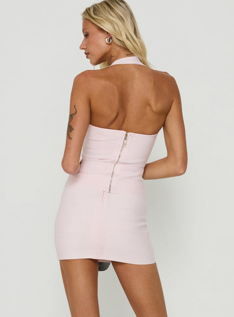 Justina Bandage Mini Skirt Pink