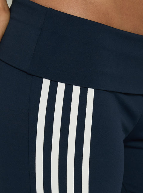 Layover Straight Leg Pants Navy Stripe