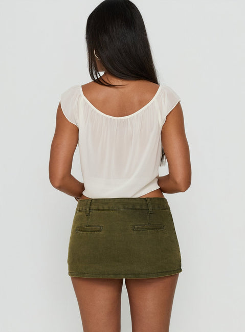 Rhode Mini Skort Khaki
