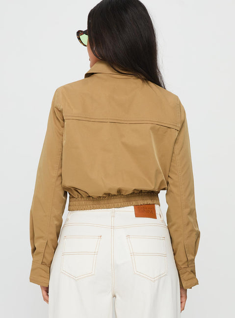 Perfection Cropped Jacket Mustard