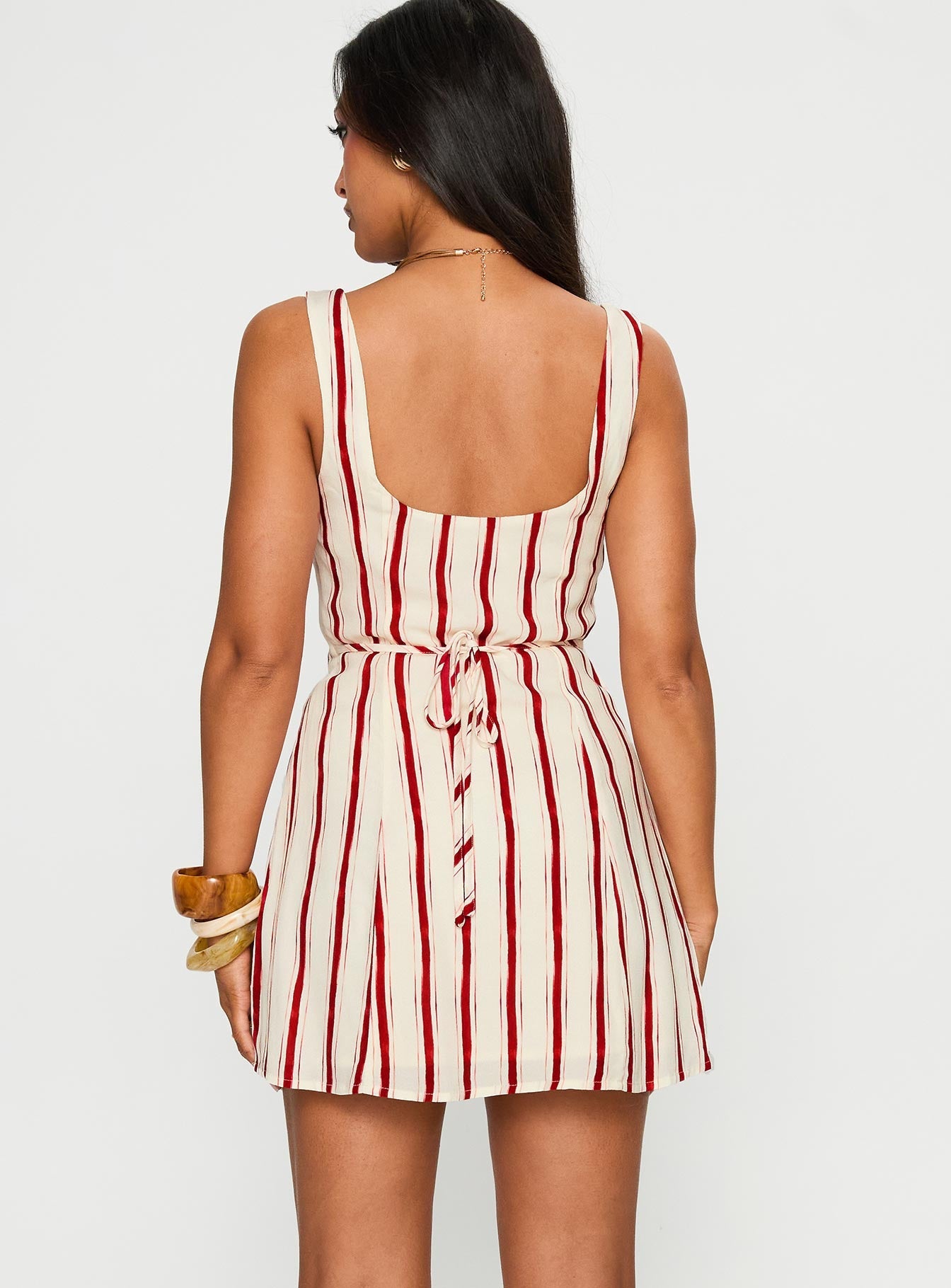 Maris Mini Dress Red Stripe
