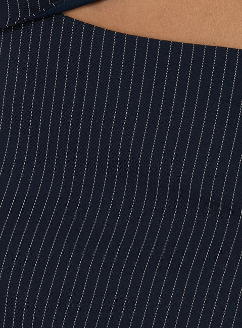 Laeyla Tailored Skort Navy Pinstripe