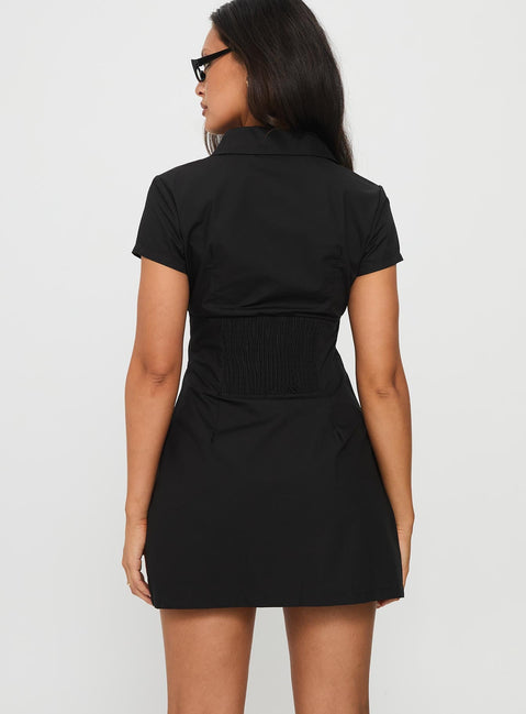 Motley Mini Dress Black