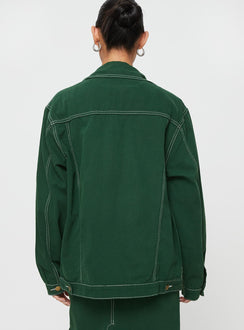 Denim shacket Classic collar, button fastening at front, twin chest pockets