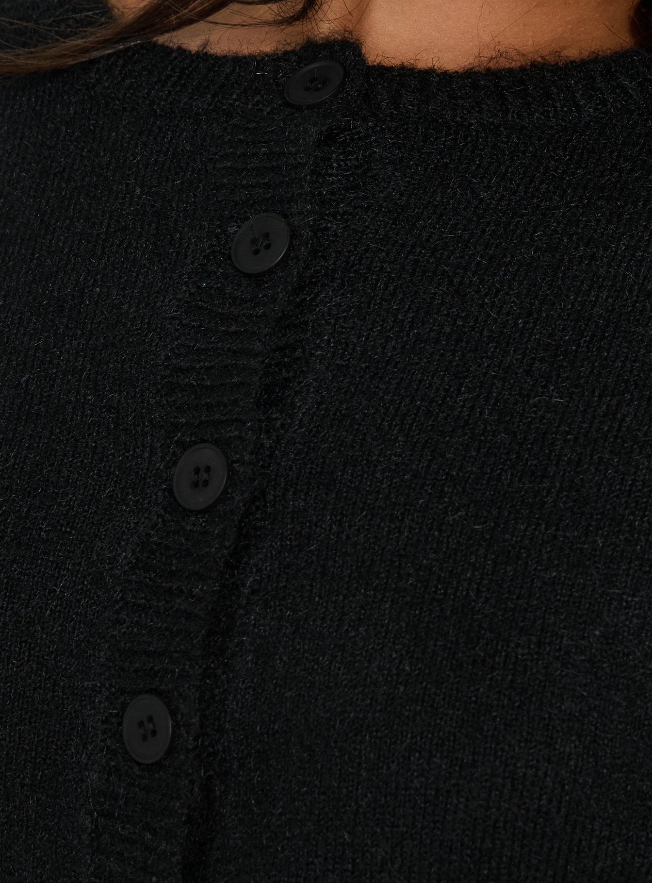 Dawsen Button Down Cardigan Black