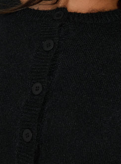 Dawsen Button Down Cardigan Black