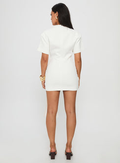 Martini Mini Dress Porcelain