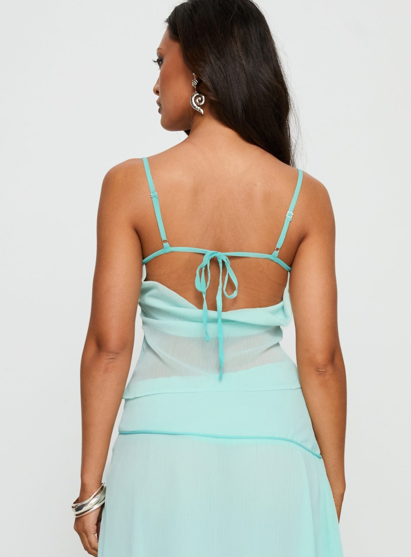 Lynnett Embroidered Cami Top Mint