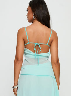 Lynnett Embroidered Cami Top Mint
