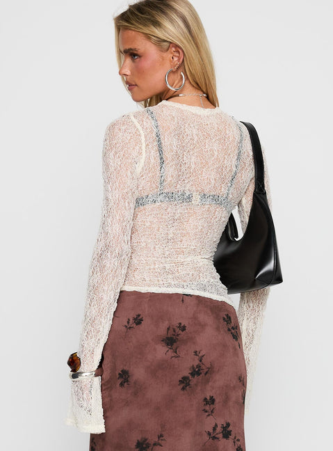 Dulaney Sheer Top White