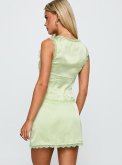 Mavie Satin Set Green