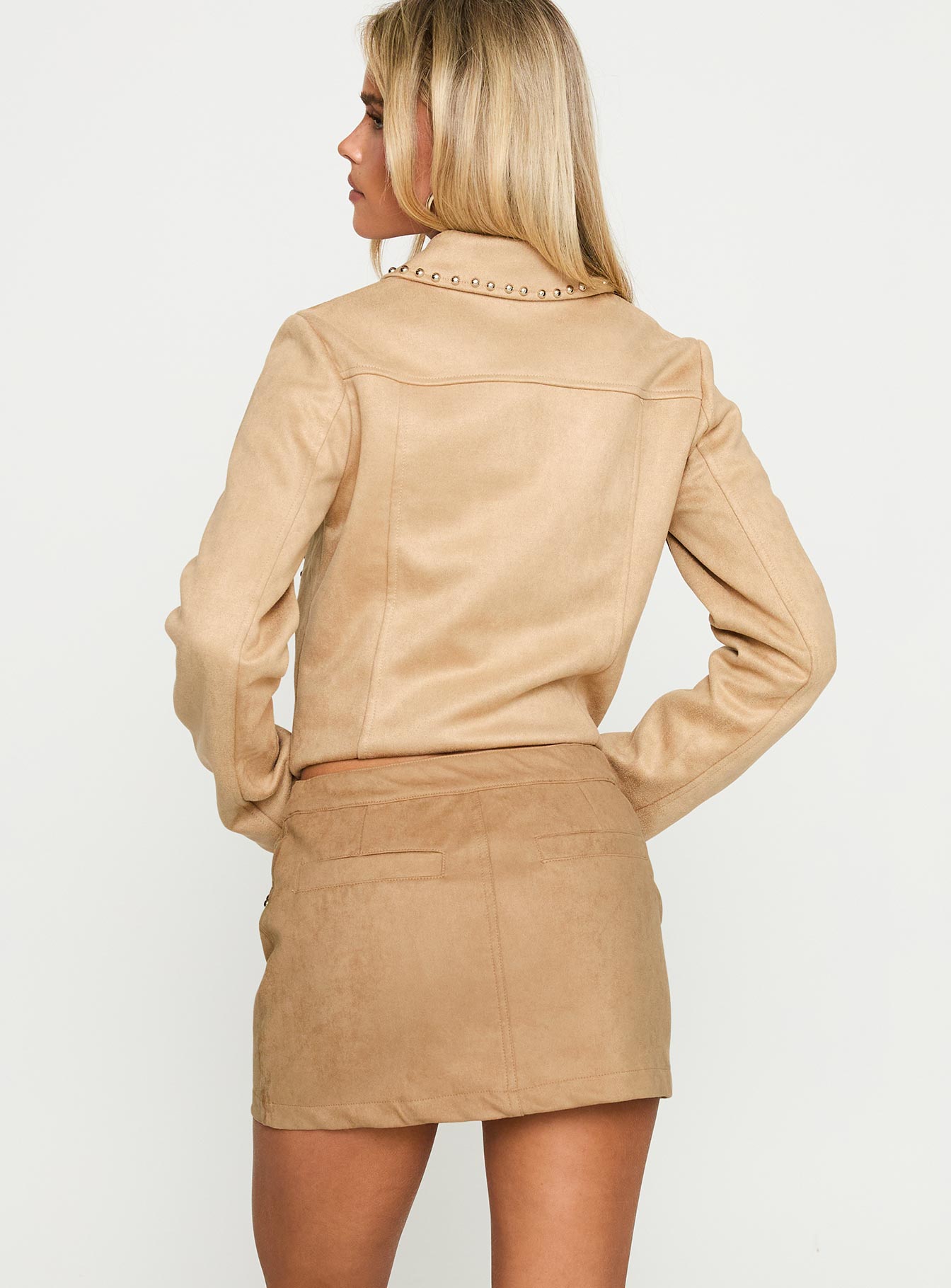 Willoughby Mini Skirt Beige