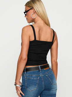 Text Me 24/7 Graphic Tank Black