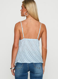 Jacintha Longline Top Blue