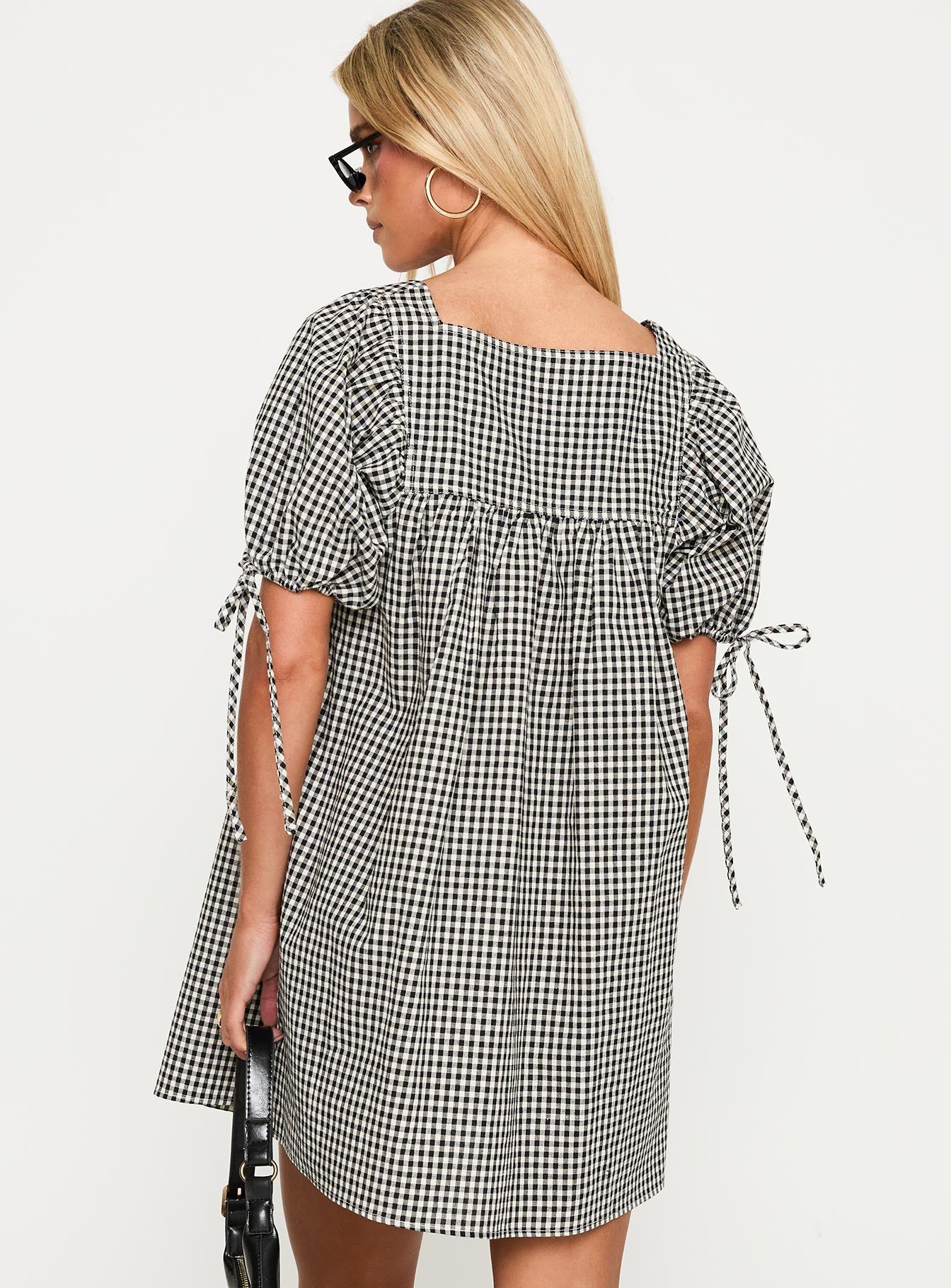 Lilibet Mini Dress Black Gingham