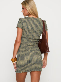 Romelle Shirred Mini Dress Multi