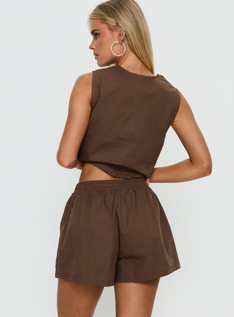 Lindey Shorts Brown