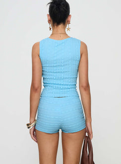 Kahlie Lace Shorts Blue