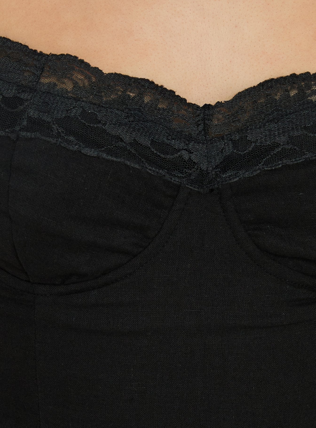 Elsea Structured Cami Top Black