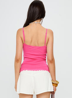 Start Of Summer Sequin Top Pink