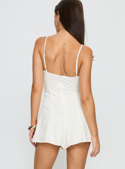 Dorothee Flowy Playsuit Cream