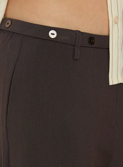 Mericana Low Rise Wide Leg Pants Brown
