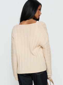 Main Thing Knit Sweater Beige