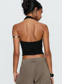 Avrilla Wrap Knit Top Black