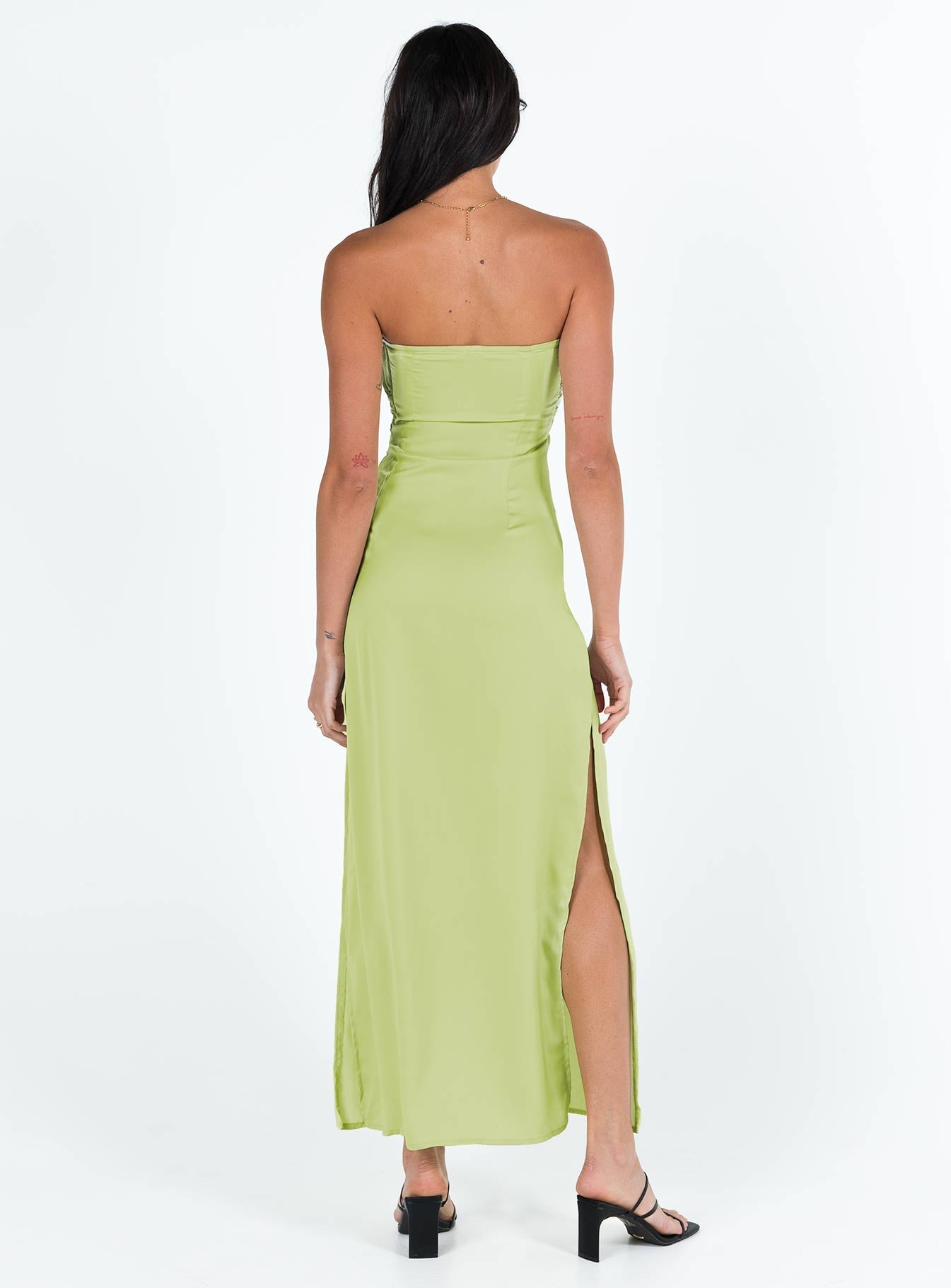 product Princess Polly Sweetheart Neckline  Irena Strapless Maxi Green