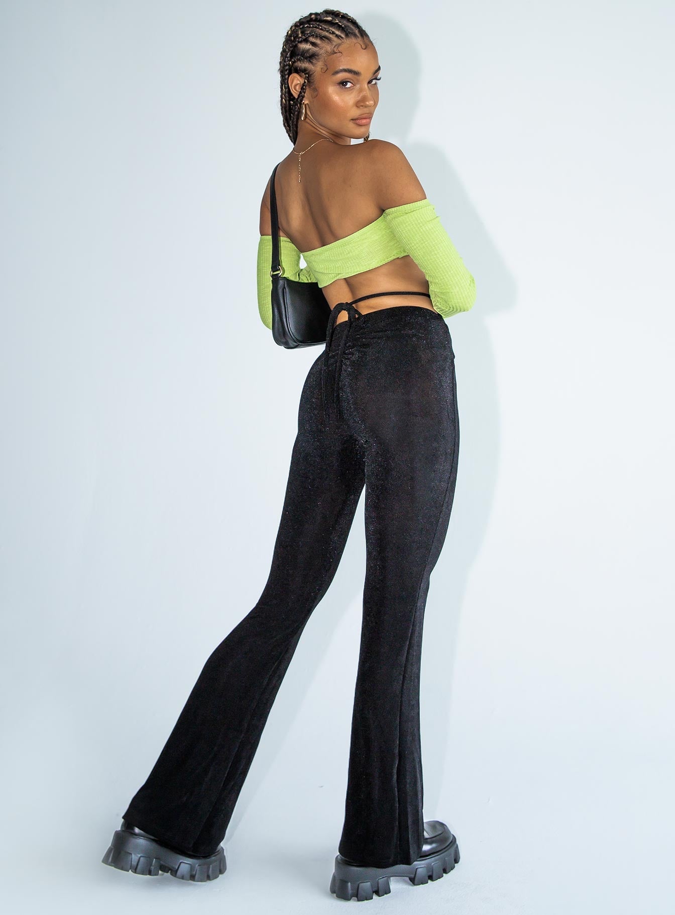 Loriella Flare Pants Black | Princess Polly AU