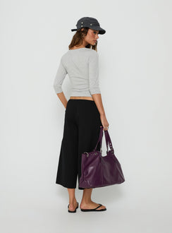 Lunea Concealed Waistband 3/4 Pant Black