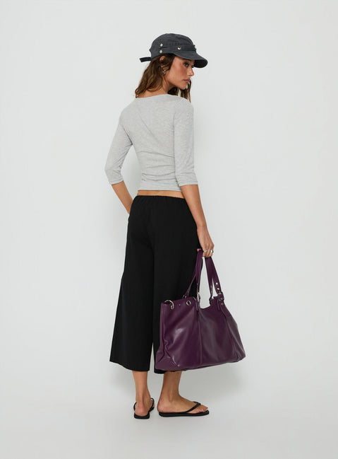 Lunea Concealed Waistband 3/4 Pant Black
