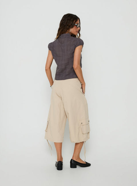 Relaxer 3/4 Cargo Pants Beige