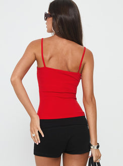 Baseline Longline Tank Top Red