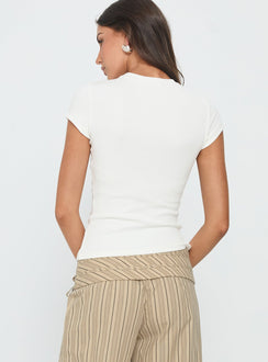 Baseline Longline Rib Top White