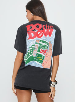 Mountain Dew Oversized Graphic Tee Black