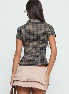 Lift Off Button Up Top Multi Check
