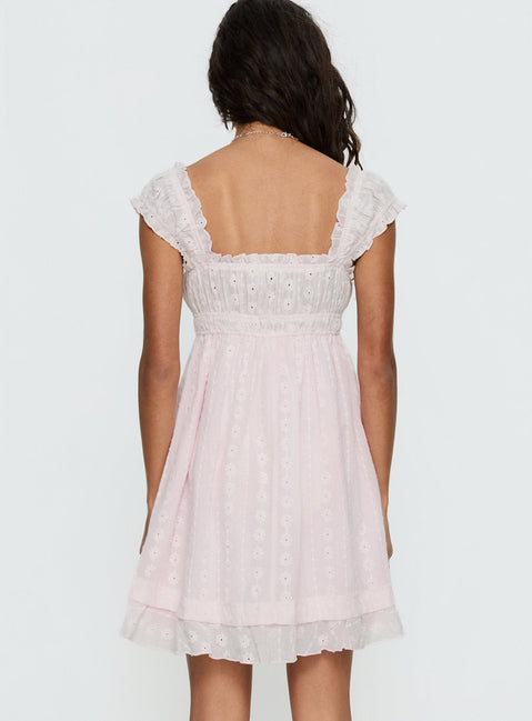 Carlita Mini Dress Light Pink