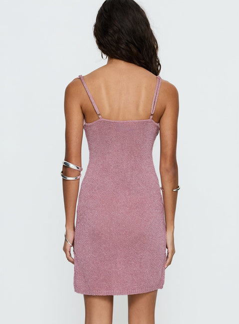 Sysanna Knit Mini Dress Pink