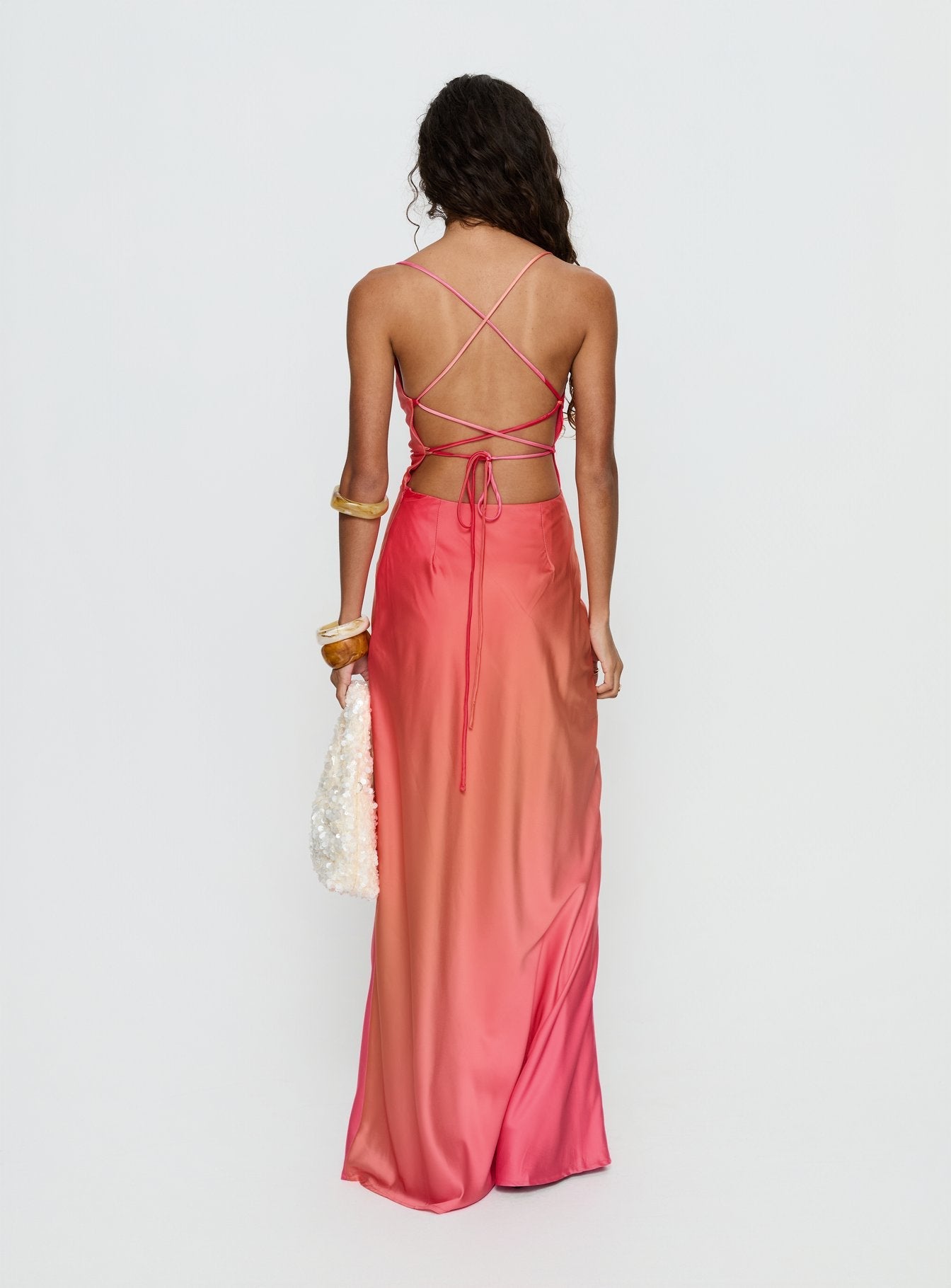Celena Maxi Dress Pink Ombre