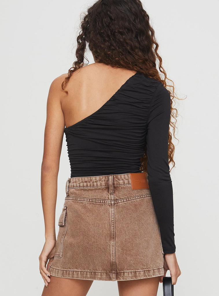 DressBerry One Shoulder Neck Bodysuit main image 1