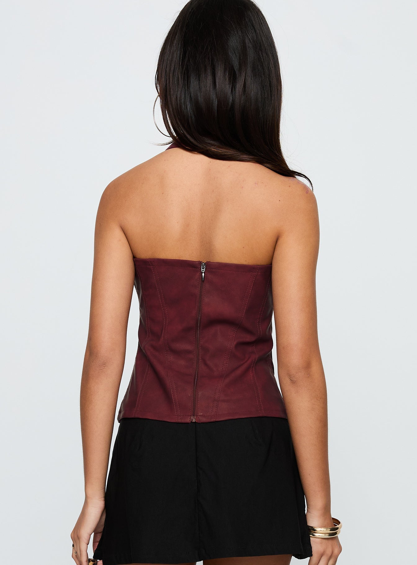 Supermodel Top Burgundy