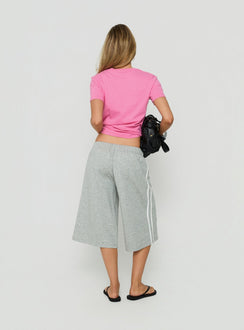 Sayllor Longline Sweat Shorts Grey Marle
