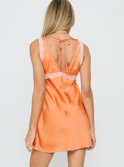Lillipilly Lace Mini Dress Orange