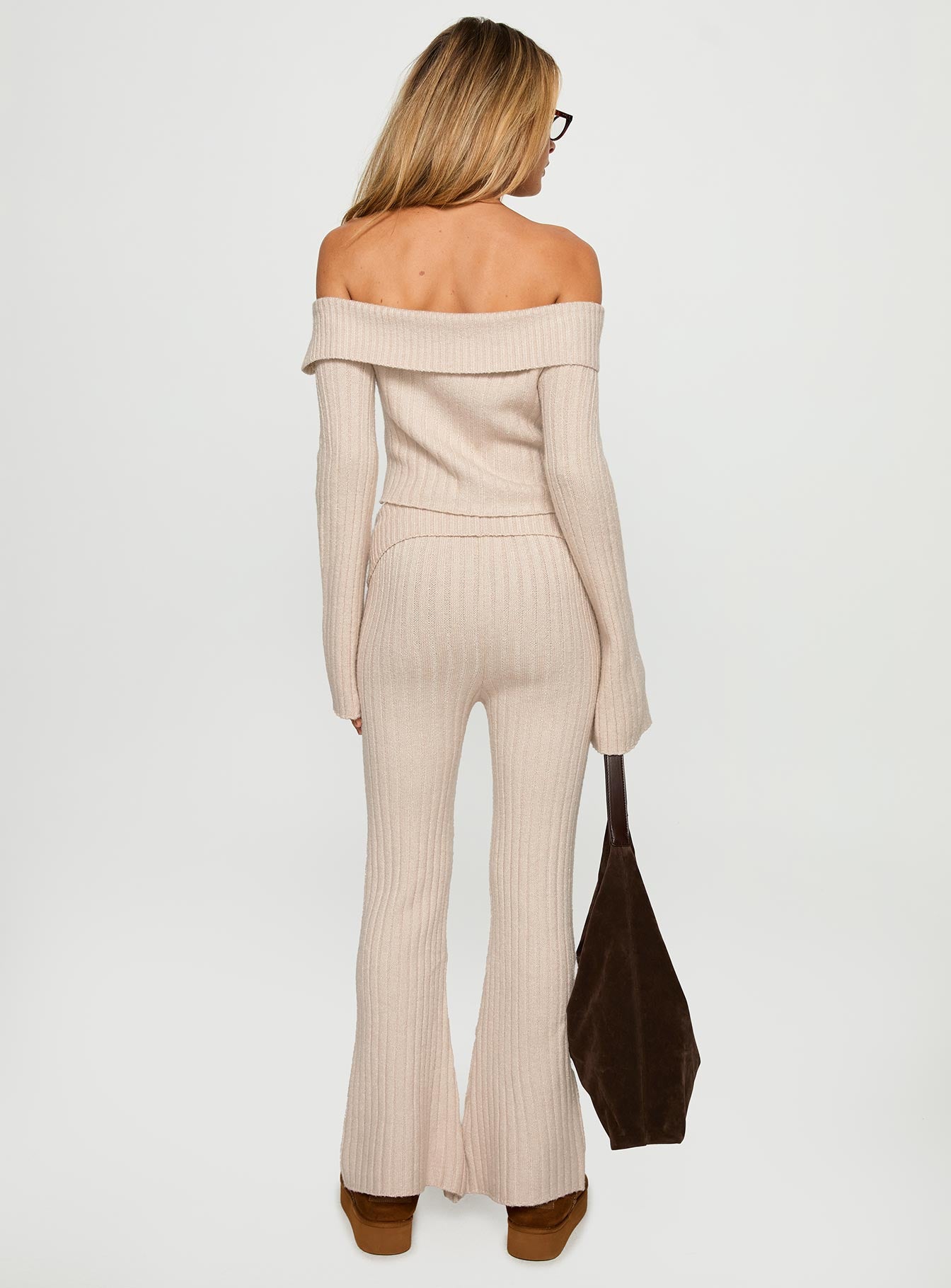 With Purpose Knit Pants Beige