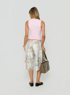 Sayllor Longline Sweat Shorts Camo